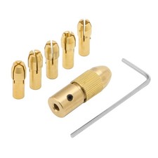 0.5-3mm 7Pcs Small Electric Drill Bit Collet Clamp Micro Twist Drill Tool