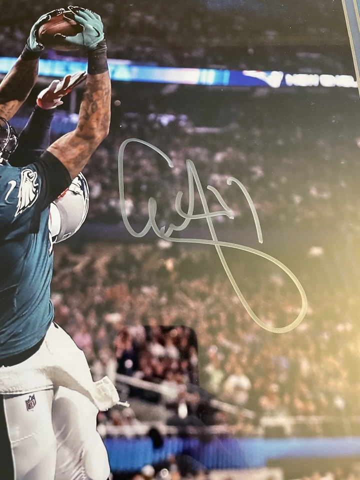 Man Cave Ready! Primeira vitória do Eagles no Super Bowl com foto emoldurada assinada SB52 - Imagem 3 de 4