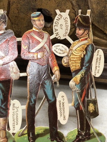 Die Cut Set di 3 Soldatini d'Inghilterra di Raphael Tuck & Sons Royal Horse ++ - L5 - Foto 4 di 5