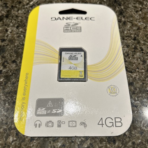 Dane-Elec DA-SD-4096-R 4GB High Speed Memory Card NEW - Picture 1 of 2