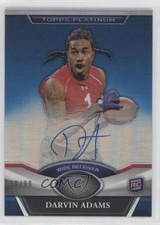 2011 Topps Platinum Blue Refractor Rookie Auto 58/99 Darvin Adams #5 Auto 00mm