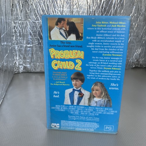 Problem Child 2 Vhs Cic Video Big Box Ex Rental - Picture 3 of 7