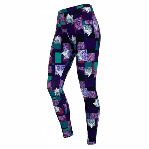 Lularoe Disney Leggings Villains Ursula The Little Mermaid (Tall & Curvy) - Picture 1 of 4