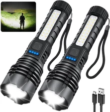 Rechargeable Flashlights High Lumens, 7Mode Super Bright Flashlight Camping, Adj