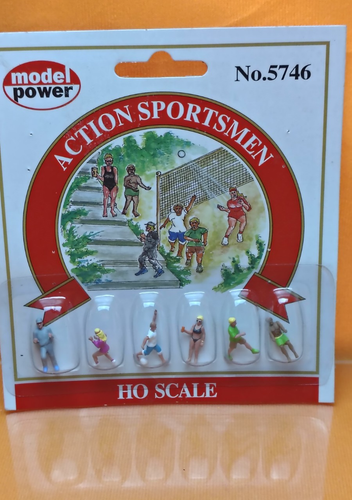 Model Power Spur HO 5746 Action Sportler Figuren x 6 - versiegelt auf Karte - Bild 1 von 4