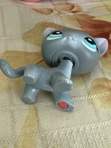 Gato de pelo corto Littlest Pet Shop LPS #126 raro de colección auténtico - Imagen 3 de 5