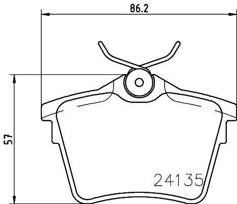 BRAKE PAD SET DISC BRAKE 8DB 355 011-501 FOR PEUGEOT 407/SW/Van 607 CITROËN - Picture 2 of 11