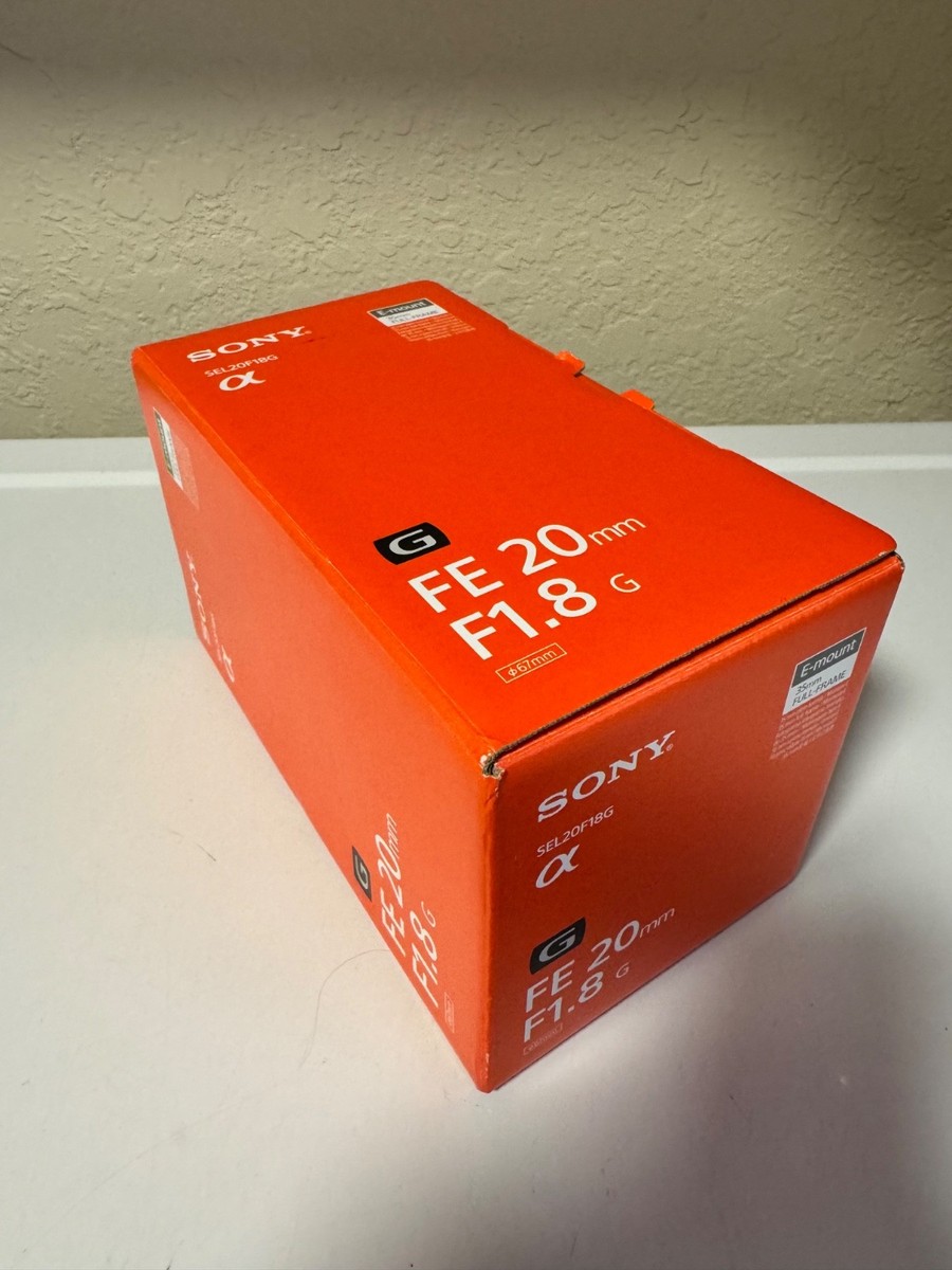Sony FE 20mm f/1.8 G Ultra Wide Angle Lens for sale online