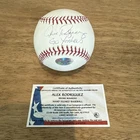 ALEX RODRIGUEZ Signed Baseball COA YANKEES