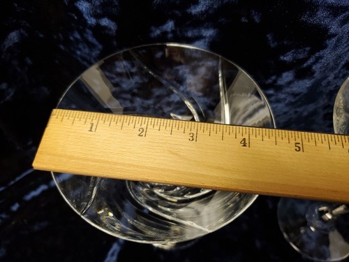 2) Mikasa Olympus Crystal Martini Glasses HTF EuC - Picture 4 of 10