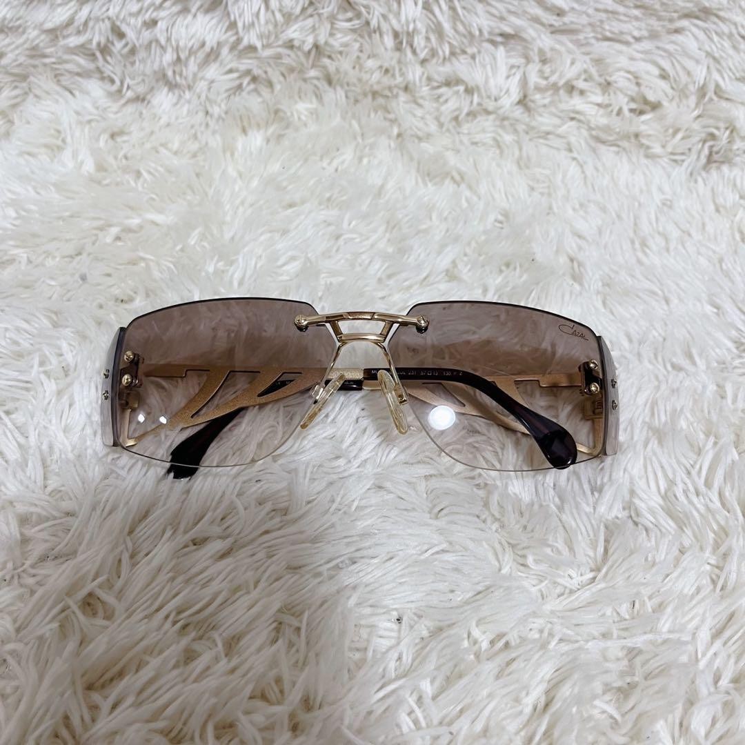 CAZAL MOD 926 Rhinestones Side Logo Rimless Sunglasses COL