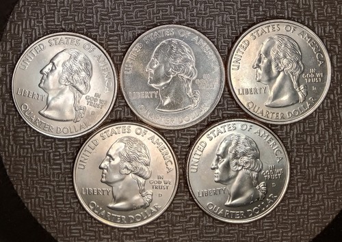 2007 State quarters from the denver mint. This listing is for a 5 coin set of un - Picture 3 of 3
