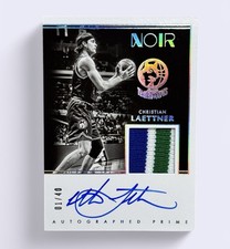 Christian Laettner 19-20 Panini Noir ABW-CLT / Game Worn Patch Auto 01/40