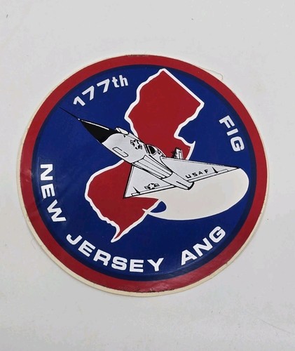 177th Fig New Jersey Ang Sticker Vintage Air National Guard Fighter Wing 3.5" - Picture 1 of 4