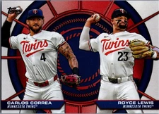 2025 Topps Dynamic Duos #DD11 Carlos Correa/Royce Lewis Minnesota Twins