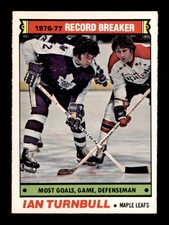 1977 O-Pee-Chee NHL #215 Ian Turnbull RB NM/NM+ X3318960