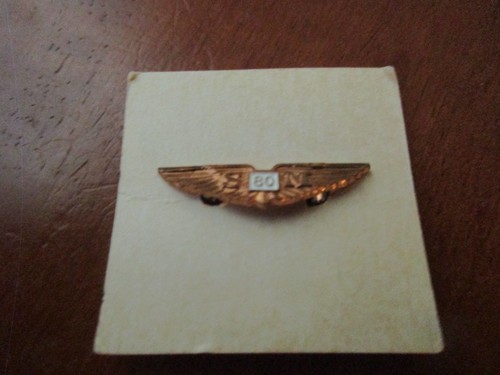 Prendedor de alas de piloto de avión vintage SM 80 Savoia-Marchetti - Imagen 1 de 3