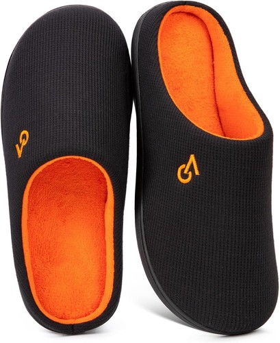 Zapatillas de casa de espuma viscoelástica de dos tonos para hombre interior exterior suela de goma duradera - Imagen 7 de 17