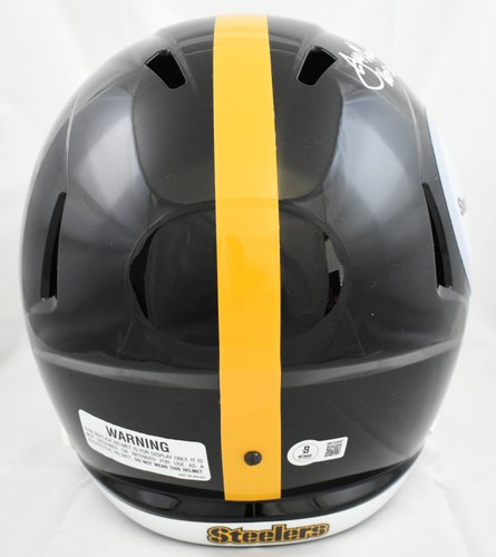 Joe Greene Autographed Pittsburgh Steelers F/S Speed Helmet HOF - Beckett W Holo - Picture 4 of 5
