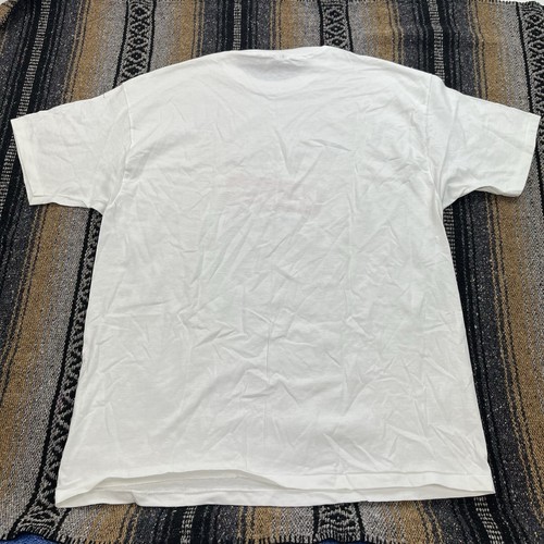 Vintage T-Shirt Hanes Logo Werbung Einzelnaht weiß Gr. XL 80er 90er - Bild 5 von 8