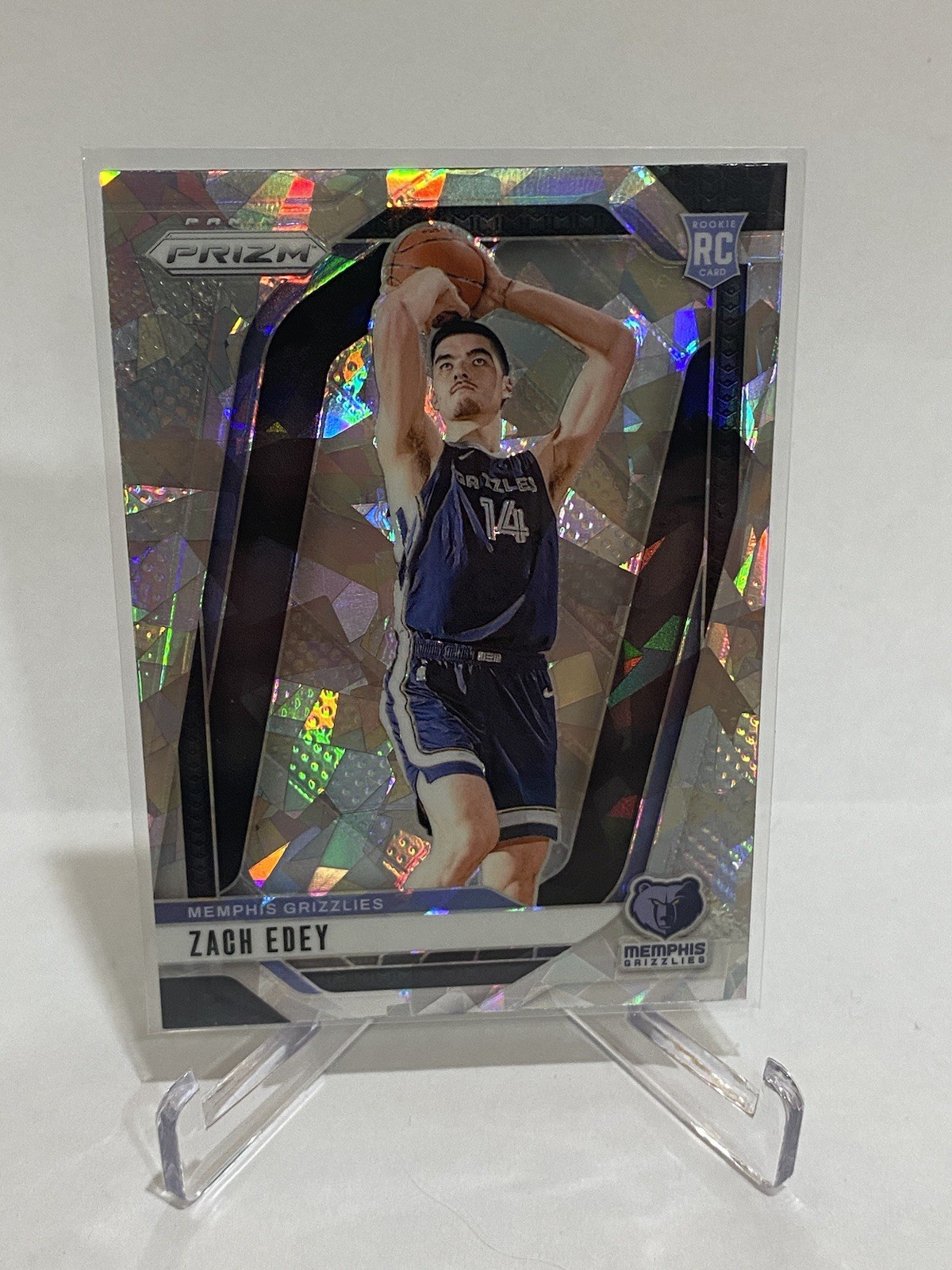 2024-25 Panini Prizm - Zach Edey #249 Ice Prizm (RC) - Grizzlies