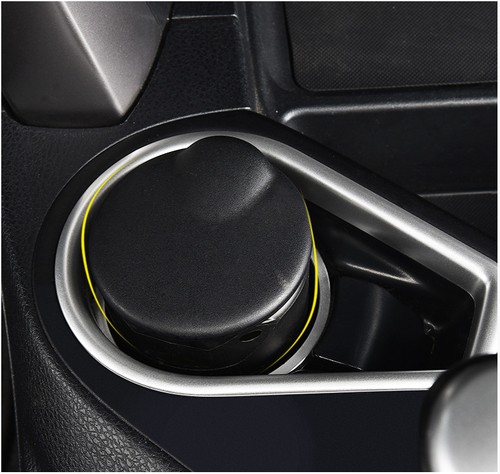 Central Console Water Cup Cover Trim Fit For Toyota RAV4 2013-2018 Matte Silver - Picture 9 of 23