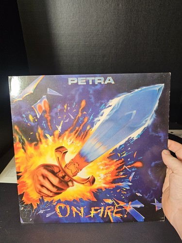 Petra "On Fire!" Vinyl LP 1988 USA EX - Picture 2 of 7