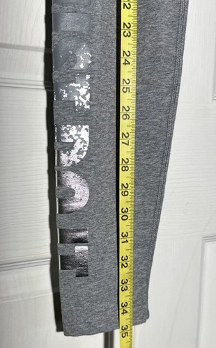 Nike Gr. M Damen grau Hi Rolltop Gummiband Leggings Just Do It Freizeit Aktiv - Bild 6 von 10
