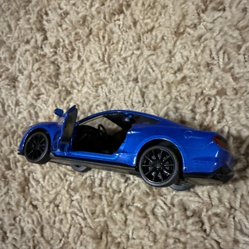 1/38 Scale Ford Mustang Shelby GT350 Model Car Diecast Vehicle Toy Blue White - Picture 6 of 9