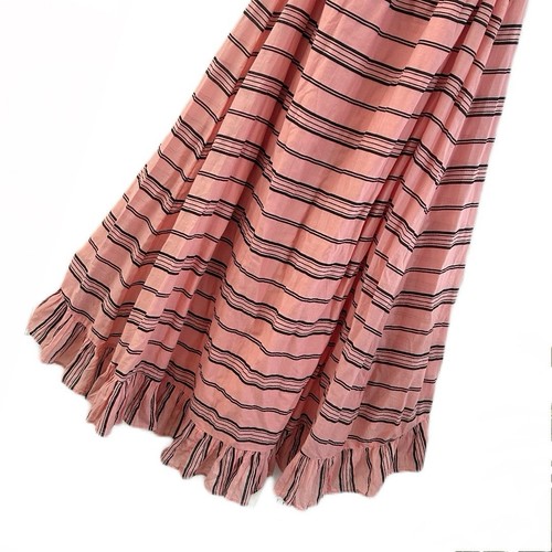 Venus Maxi Dress Peach Smocked Ruffle Off Shoulder Sleeve Woman’s Size 10 - Picture 9 of 10