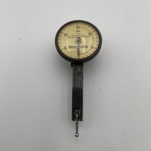 Vintage Federal Testmaster Dial Test Indicator .001" w/ Antique Wooden Case - Picture 2 of 6