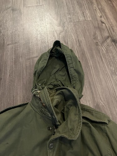 Chaqueta de campo vintage de la era de la guerra de Vietnam OG-107 militar M65 clima frío VA-12 - Imagen 13 de 20