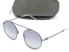 Emporio Armani Sunglasses EA2078 32531G Round Silver w/Grey Mirror Mens 50mm