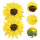  2 Pcs Curtain Tieback Clip Buckle Sunflower Backs Curtains Decor