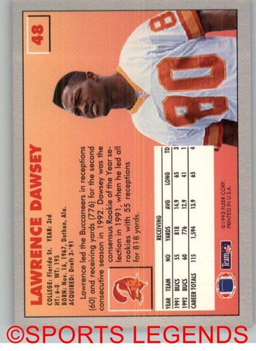 1993 Fleer NFL #1-100 - Picture 97 of 201