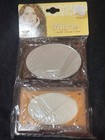 NEW Vintage Brown Lucite Compact Tissue Holder Mirror Tissues Travel Size SEALED