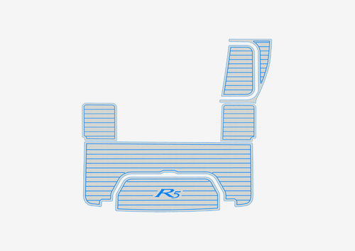 Cobalt R5 2016-2019 alfombrilla antideslizante personalizada EVA imitación teca suelo de cubierta marina - Imagen 23 de 26