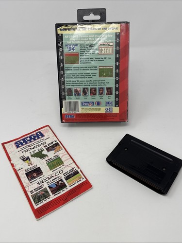 NFL Football 94 Starring Joe Montana (Sega Genesis) getestet Spiel + Box Vintage  - Bild 5 von 13