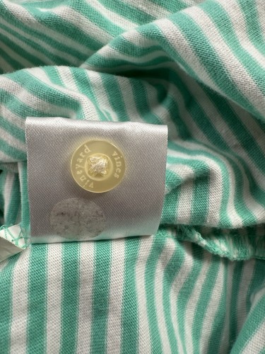 Polo pequeño Vineyard Vines para hombre Pima algodón verde rayas SS logotipo de ballena LEER - Imagen 6 de 10
