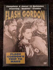 Flash Gordon's Trip to Mars DVD 1938 Complete Uncut 15 Episodes Buster Crabbe