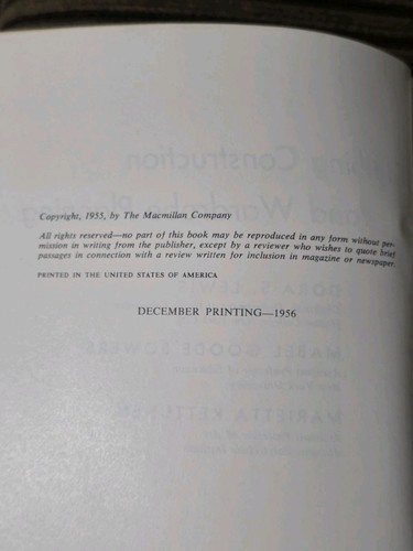 Clothing Construction Wardrobe Planning 1960 Hardcover Home Ec Sewing Textbook - Picture 5 of 9
