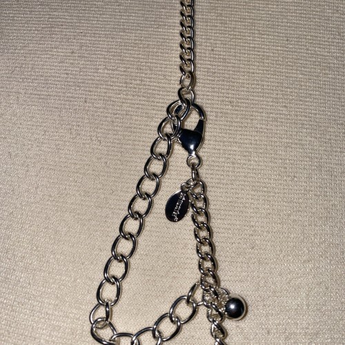 Chico's Silver Tone Shiny long chain link Statement Necklace 38” - Bild 5 von 7