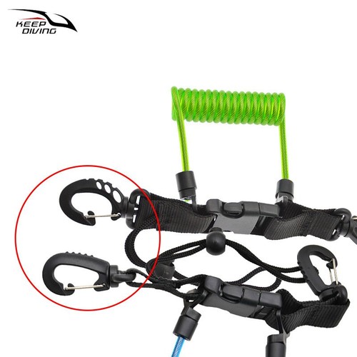 Diving Camera Leash TPU Spring Steel Wire Quick-Release Buckles on Both Ends - Picture 2 of 24