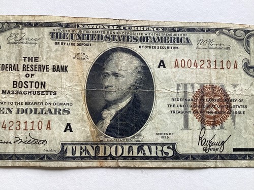Monnaie américaine 5 et 10 1929 « The Federal Reserve Bank Boston - Photo 10/15