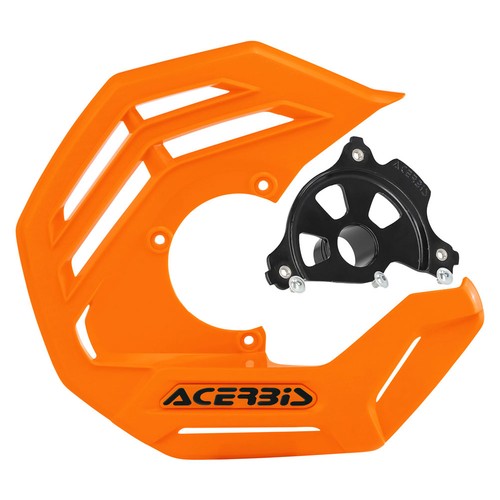 Acerbis 1987660113 X-Future Front Disc Cover with Mounting Kit Orange with Black - Picture 2 of 4