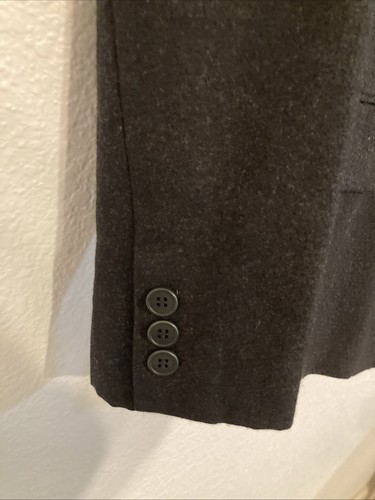 Calvin Klein Blazer Damen Schwarz Wolle/Kaschmir USA Gr. 6 Zweireiher Vintage » - Bild 2 von 9