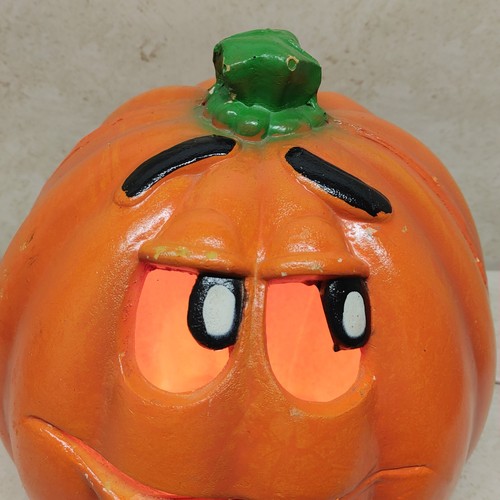 Vintage Trendmasters Halloween M&M Light Up Jack 'O Laterne Kürbis Schaumstoff 90er - Bild 2 von 21