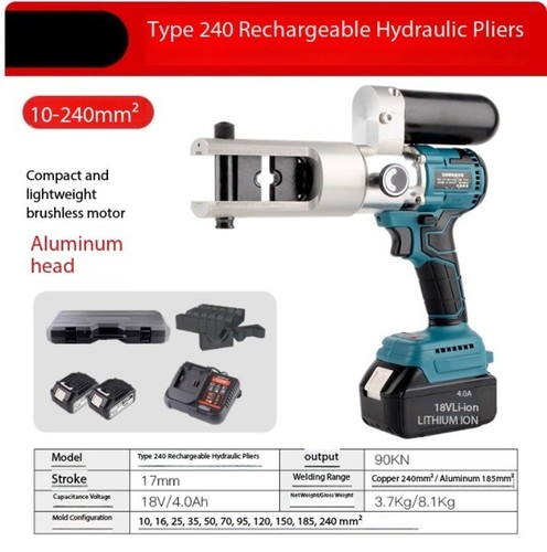 Electric Hydraulic Crimping Tool for Copper and Aluminum Cables Power Tool 220V - Picture 5 of 20