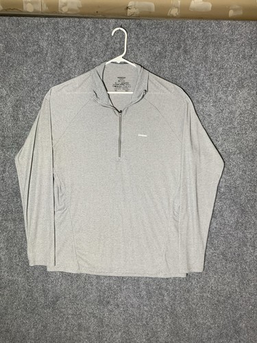 Patagonia Capilene 1/4 Zip Herren XL grau Base Layer Thermo Weight Pullover Shirt - Bild 3 von 20