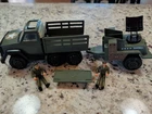 Vintage Metal Tonka Rapid Deployment Army Troop Carrier Truck And Trailer 1978